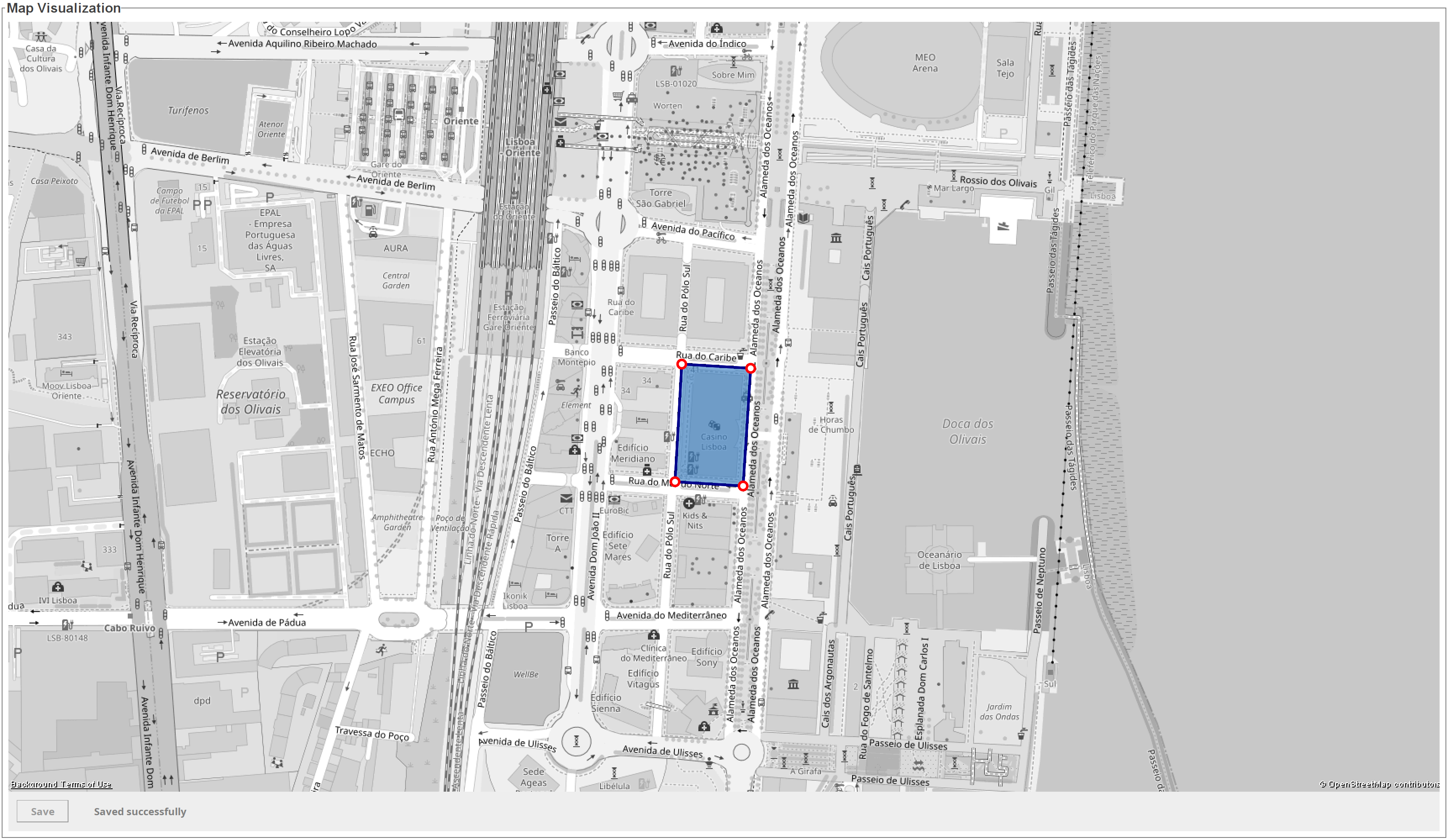 OpenStreetMap, Expo, Lisbon, Portugal